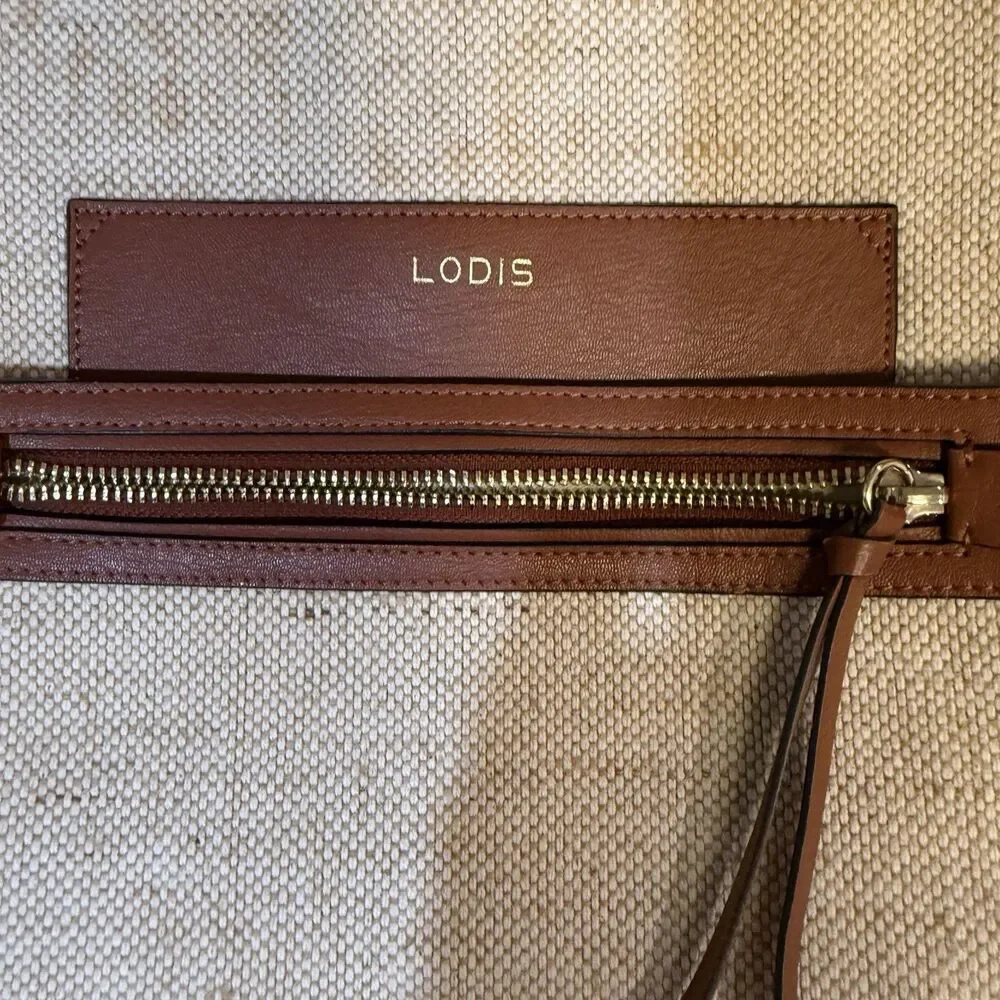 Lodis Summer Backpack Pippa Jute Cotton Leather Detailed Bag